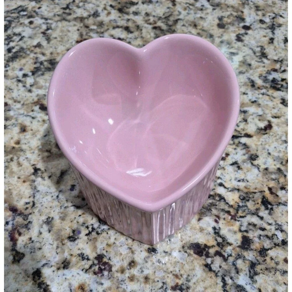 Ceramic Raised Cat-Bowls,Tilted Elevated Food or Water Bowls,Stress Free Mauve